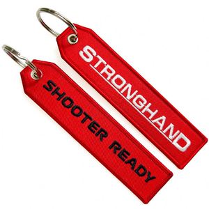Hot Selling Custom Embroidered Embroidery Keychain Jet Zipper Pull <b>Car</b> <b>Key</b> Tag - Product Image 3