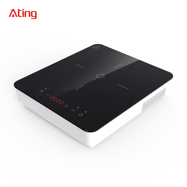 CE Certificated Single Induction Cooktop 1 burner 2000W,220-240V, 8 Power Levels with LED Display