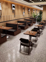 Meubles de restaurant modernes en bois massif, ensemble de tables et de chaises pour cafés commerciaux, hôtels, bistros, écoles et salles à manger