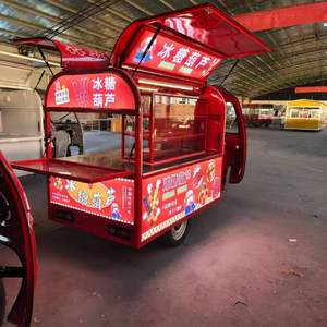 Triciclo Eléctrico Compacto para Alimentos, Carrito de Cocina Móvil de Acero Inoxidable de Tres Ruedas con Capacidad para 200 Unidades para Comida Callejera - Product Image 2