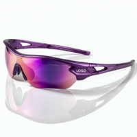 Lunettes de sport personnalisées vertes TR90 semi-cerclées légères avec protection UV400, verres polarisés photochromiques en PC pour le cyclisme et la course à pied