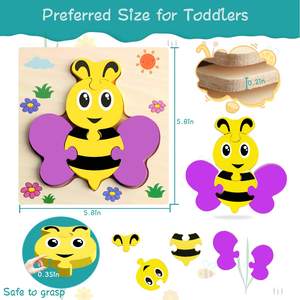 Rompecabezas de frutas <span class=keywords><strong>para</strong></span> niños pequeños de madera, actividades de aprendizaje <span class=keywords><strong>preescolar</strong></span>, juegos educativos <span class=keywords><strong>para</strong></span> niños, juguetes <span class=keywords><strong>para</strong></span> bebés, regalos de cumpleaños de Navidad - Product Image 2