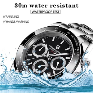 Reloj de Pulsera Pagani Design 1644 para Hombre, Cronógrafo de Cuarzo, Acero Inoxidable con Diamantes, Oro Rosa - Product Image 5