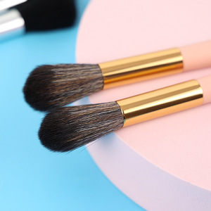Ensemble de pinceaux de maquillage à long manche, poils synthétiques doux, pour fond de teint, blush, anticernes, fard à paupières, poudre libre, pinceaux cosmétiques pour le visage - Product Image 3