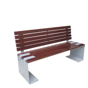 Самая популярная уличная деревянная скамейка, садовая скамейка из оцинкованной стали, сиденье для общественных школ и парков