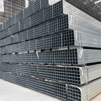 Pipa Baja Ringan Galvanis ERW 60 X 120 X 2mm Pipa RHS 40 X 40 X 2 mm Pipa Kotak Grosir untuk Konstruksi