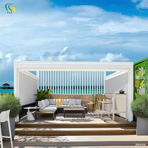<span class=keywords><strong>Pergola</strong></span> rétractable en aluminium <span class=keywords><strong>bioclimatique</strong></span> électrique sur mesure <span class=keywords><strong>3x6</strong></span> pour balcon et décorations de jardin, écologique et imperméable - Product Image 2