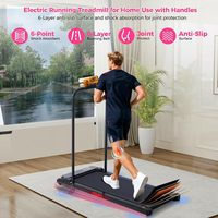 Tapis de marche pliable pour usage domestique, portable, avec poignée, vente en gros d'usine