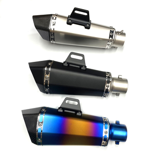 Silencieux d'échappement de moto de haute qualité Racing Line avec DB Killer pour GIXXER155 SF250 ZX25R RSV4 <span class=keywords><strong>MT09</strong></span> TMAX XMAX125 NVX AEROX - Product Image 3