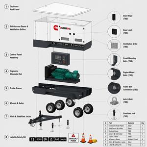 Precio de Fábrica Grupo Electrógeno Diésel Silencioso Cummins Perkins Weichai Yuchai 20kVA 100kW 150kW 200kVA 200kW 100kVA 250kVA 300kVA - Product Image 2