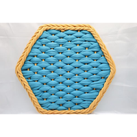 Cordon tressé durable en oléfine de 40 mm, multicolore, pour chaise longue d'extérieur, tapis de sol et coussin de siège