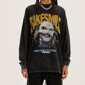 Heavyweight 300-500GSM <b>Thick</b> <b>Fleece</b> 100% Cotton Printed Casual Crewneck Sweatshirt Men Winter Warm Pullover - Product Image 1