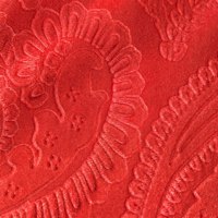 Tissu Velours Gaufré Paisley Direct Usine Écologique Respirant Anti-Plis 280gsm Poids Moyen pour Rideaux et Housses de Canapé Filles