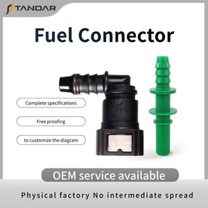 3/8 "9.89mm connecteur sous vide à 180 ou 90 degrés connecteur rapide de carburant remplacement de <span class=keywords><strong>ligne</strong></span> de carburant en Nylon - Product Image 6