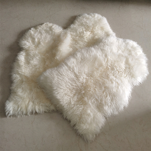 Cojín de piel de oveja entera australiana, <span class=keywords><strong>manta</strong></span> de sofá de lana ligera gruesa de invierno de lujo, alfombra antideslizante acolchada - Product Image 6