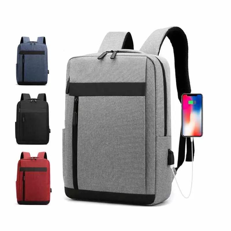 Backpack Bags For Men Customized Logo Durable Mens Fashion Young Teens Travel Business Laptop Backpack Bag USB Port School Bag For Boys Backpack