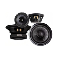 Sistema de Altavoces para Auto de 3 Vías, 70W, 4 Ohmios, Gabinete Metálico de 6.5 Pulgadas con Crossovers, Rango de Frecuencia de 58Hz-20KHz, para Audio de Auto OEM