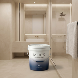 <span class=keywords><strong>Pintura</strong></span> Líquida MLIDA MicroCemento Impermeable, Resistente a las Manchas y <span class=keywords><strong>de</strong></span> Alta Dureza <span class=keywords><strong>para</strong></span> Pisos, Paredes, Baños y Duchas - Product Image 1