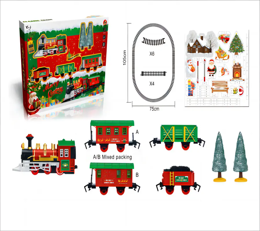 DIY Halloween Train Track Soundmaking Toys Train Toy Set Hot Selling Railway Toys