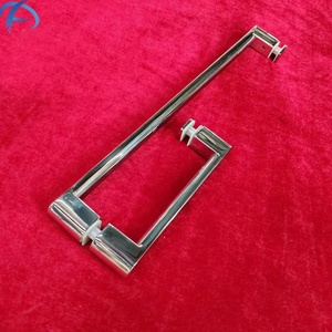 China Factory Customized Stainless Steel G-Type Glass <strong>Door</strong> Handle Austin Commercial Hotel Bathroom <strong>Door</strong> Pull Handle Towel Bar - Product Image 1