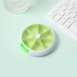 Wholesale Medibox Promotional Medical Plastic Pill <b>Box</b> Organizer Round <b>Waterproof</b> Rotation Feature for Efficient <b>Storage</b> - Product Image 4
