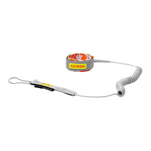 Laisse de course <span class=keywords><strong>gonflable</strong></span> Aztron pour SUP, <span class=keywords><strong>10</strong></span>/9 <span class=keywords><strong>pieds</strong></span>, cordon droit en TPU de 6 mm, sangle de cheville de 6,5 cm de large, laisse de pied pour les lacs, les rivières et le surf sur les vagues - Product Image 4