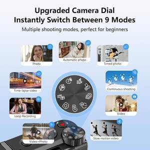 Caméra numérique 8K HD, caméra vidéo avec écran tactile LCD, zoom numérique 18x, enregistreur de caméra, caméra portable ultra HD WIFI - Product Image 6