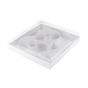 Caja de Regalo con Forma de Letra del Alfabeto, de Cartón Rellenable, con Tapa Transparente de 30.5cm, para Mochis y Pasteles - Product Image 3