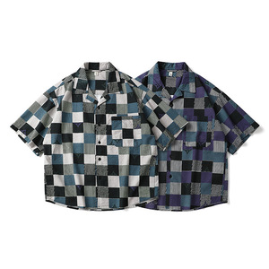 Chemise à manches courtes imprimée pour <span class=keywords><strong>homme</strong></span> de la marque Hip-hop - Nouveau style printemps/é<span class=keywords><strong>t</strong></span>é, chemise à manches courtes décontractée pour <span class=keywords><strong>homme</strong></span>, chemise ample - Product Image 3