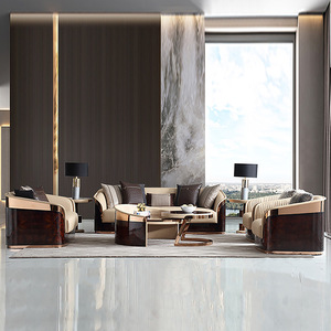 Hình Vòng Cung Miếng Bọt Biển <span class=keywords><strong>PU</strong></span> Da L-Hình Dạng Sofa Đặt Slipcovered Cho Nhà Thanh Hoặc Tầng Hầm Cho Phòng Khách Đồ Nội Thất - Product Image 5