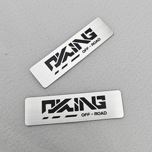 Modern Stainless Steel Copper Metal Nameplate Silver Plated UV Printed Laser Engraved Etched Relief Label Screen Printed <strong>Iron</strong> - Product Image 5