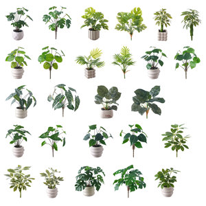 CallaFloral Artificial Monstera Plant Potted Greenery 32cm Wedding Decoration Indoor Decor Craft Gift - Product Image 5