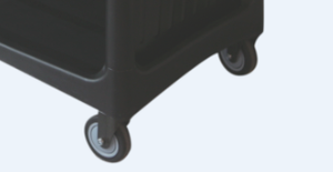 Chariot <span class=keywords><strong>utilitaire</strong></span> en plastique à <span class=keywords><strong>3</strong></span> niveaux avec roues, chariot de service robuste pour restaurant, hôtel, cantine - Product Image 4