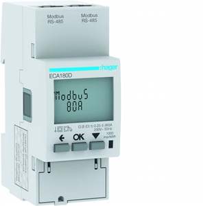 ECA180D Personalizzabile con Contatore Monofase Diretto Hagers 80 A Modbus Agardio MID 2 Moduli - Product Image 1