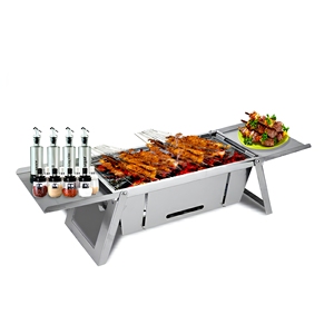 <span class=keywords><strong>Asador</strong></span> Portátil de Carbón para Acampar al Aire Libre, Estufa para Barbacoa, Accesorios para Parrilla, Parrillas para Barbacoa, Parrilla de Carbón - Product Image 1