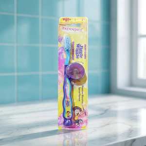 Brosse à dents manuelle Patanjali Jiggle Wiggle Fun avec poils extra-doux pour enfants et tout-petits - Product Image 1