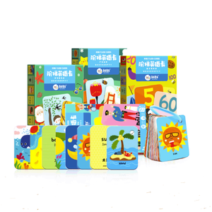 Personalizado impreso reconocer palabra bebé flash naipes educación temprana para niños - Product Image 2