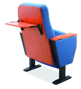 Contreplaqué de <span class=keywords><strong>prix</strong></span> direct d'usine XJ-229 pliant les chaises durables d'auditorium d'église de théâtre avec la table pliante - Product Image 5