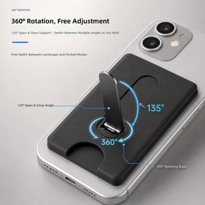 360 °   회전 자유 조절 3-in-1 마그네틱 & 스탠드 카드 홀더, 마그네틱 케이스 카드 홀더용 보이지 않는 다기능 카드 홀더 - Product Image 6