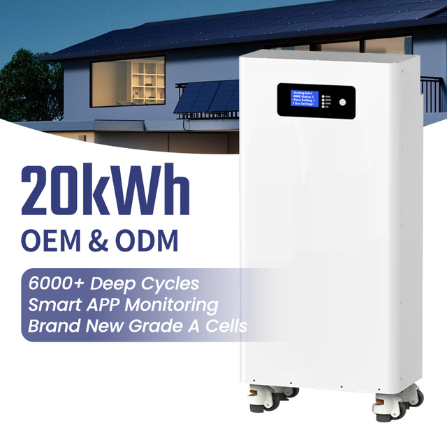 20KWh Lithium Battery Home Energy Storage Battery 51.2V 400Ah REPT 20.48KWh Lithium Ion Batteries for Solar System