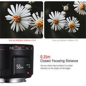 Objectif à grande ouverture 50mm F1.8II pour appareil photo reflex numérique Canon/<span class=keywords><strong>Nikon</strong></span> EOS <span class=keywords><strong>60D</strong></span> 70D 5D2 pour appareil photo reflex numérique Yongnuo - Product Image 5