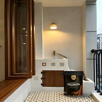 Revêtement liquide mat en terrazzo de pierre lavée acrylique VALIDEA, décoratif pour murs intérieurs et extérieurs, imperméable et antidérapant