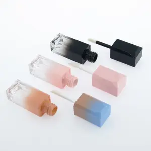 5ml Rosa Nero Blu Private Label Lip Tint Imballaggio Lip Gloss Contenitori Con La Bacchetta