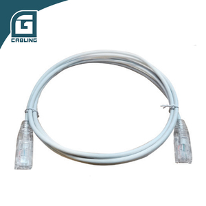 Gcabling vượt qua <span class=keywords><strong>Fluke</strong></span> thử nghiệm LSZH 3m cat6A <span class=keywords><strong>UTP</strong></span> trắng thông qua-tường Slim vá dây 28 AWG từ Trung Quốc - Product Image 2