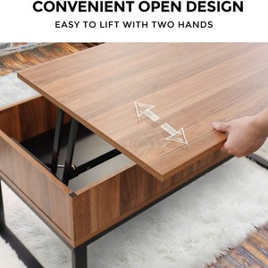 Cross-border home furnishing coffee <b>table</b>, living room detachable coffee <b>table</b> with lift-up function and hidden space, modern - Product Image 3
