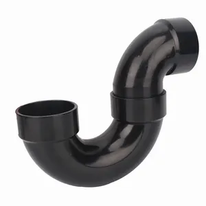 Bathroom fitting 1 1/2 inch ABS DWV P-trap glue plastic fittings CUPC certificate for PLUMBING material