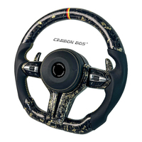 Volant LED sport en fibre de carbone à affichage doré pour BMW M2 M3 M4 M5 F10 F50 F30 F32 F80 F82 F90 E90 E92 E60 E63 G20 G30