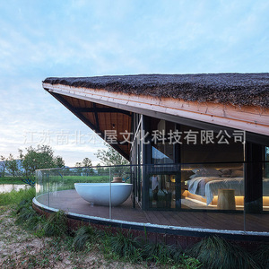 Casa de Verano Tradicional de Madera con Madera Tratada a Presión, Sala de Té al Aire Libre para Jardín, para Uso en Cabañas o Resorts - Product Image 4