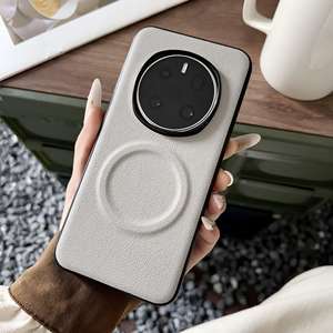 Étui de protection magnétique en cuir végétalien pour Honor Magic7, compatible avec la charge sans fil Magic7 Pro - Product Image 6