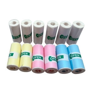 Giấy in nhiệt cầm tay 12 cuộn/Bộ 57x25mm Kích thước nhỏ hai lớp keo dán cho máy in máy ảnh - Product Image 3